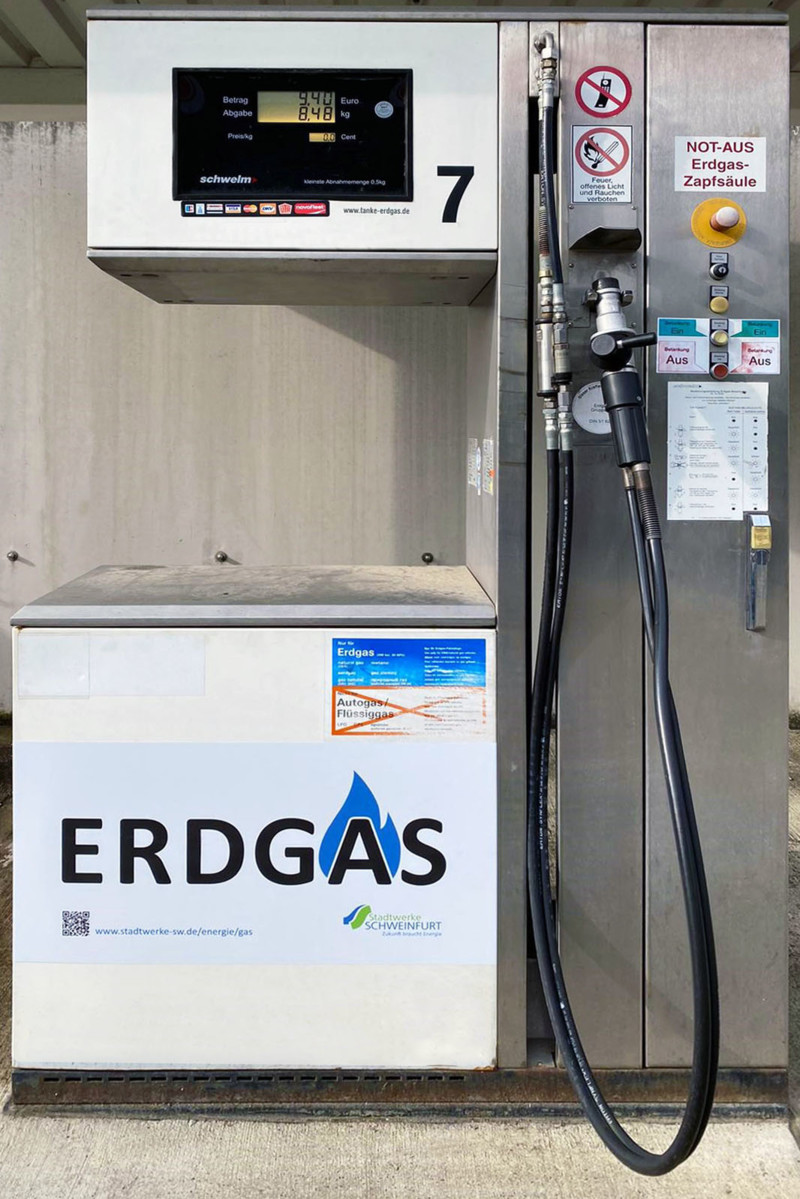 Erdgas Tankstelle Mobilit T Stadtwerke Schweinfurt