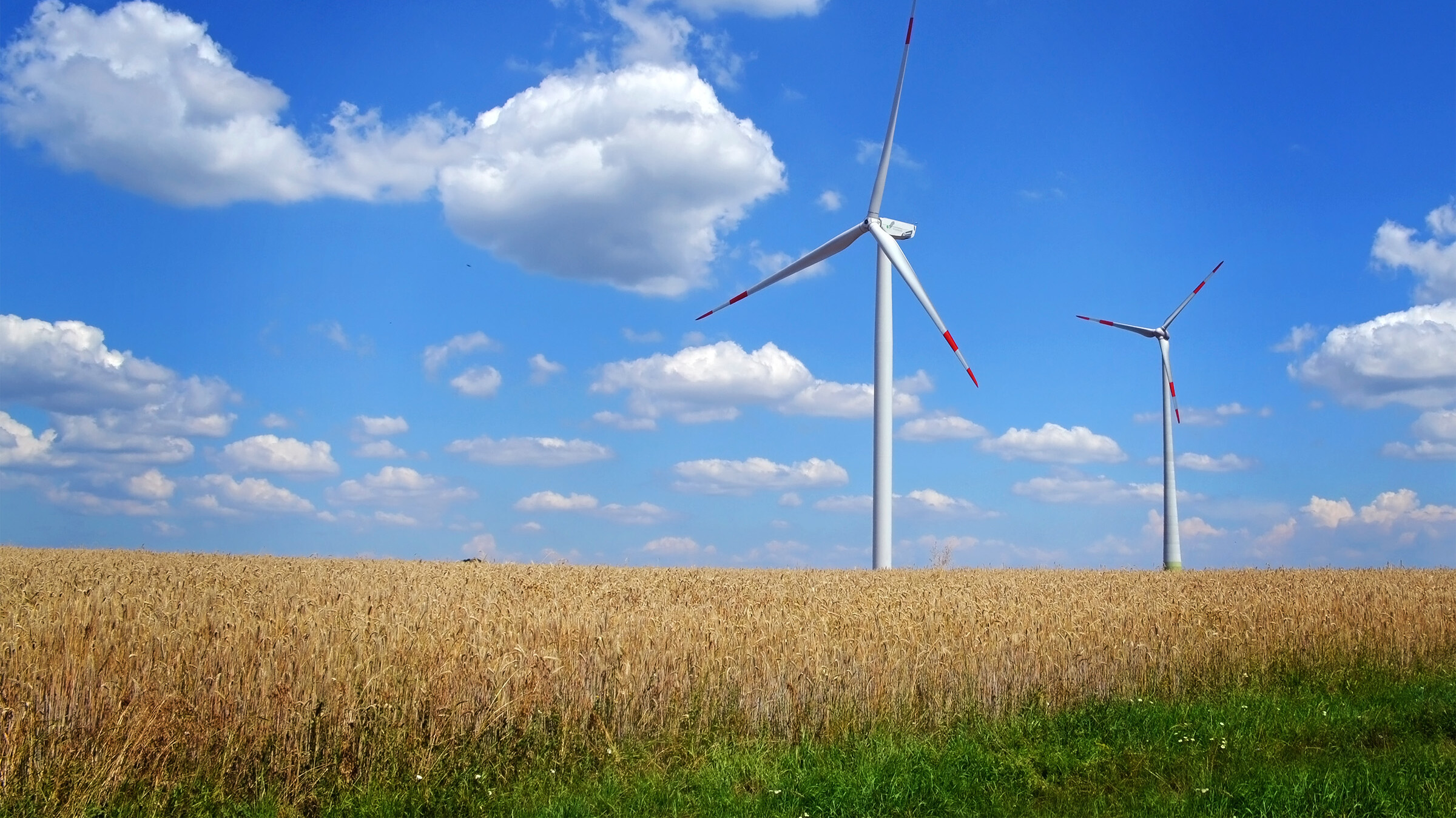 Windräder im Windpark Waldsachsen
